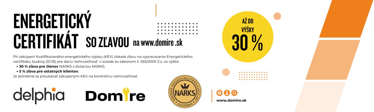 Energetický certifikát so zľavou na www.domire.sk